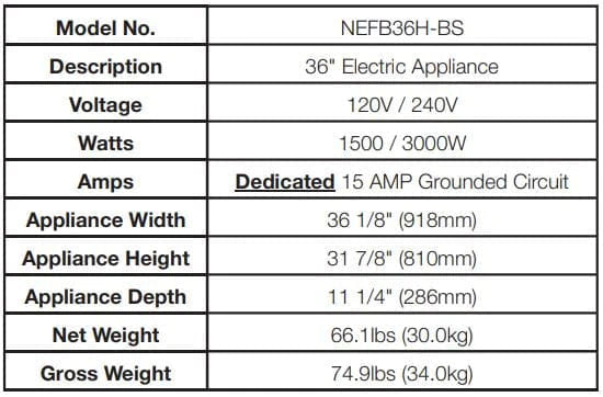 Napoleon Element Built-In Electric Fireplace