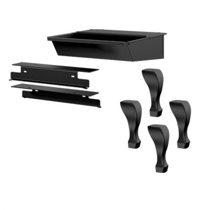 Osburn OA10226 Black Cast Iron Traditional Leg Kit with Ash Drawer for Osburn 2000 Wood Stove