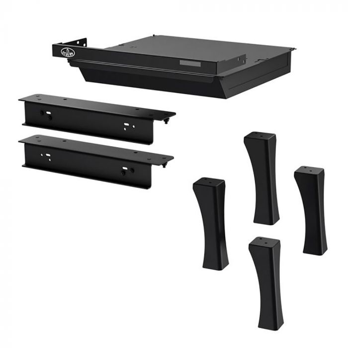 Osburn OA10266 Black Cast Iron Straight Leg Kit with Ash Drawer for Osburn 3300 Wood Stove