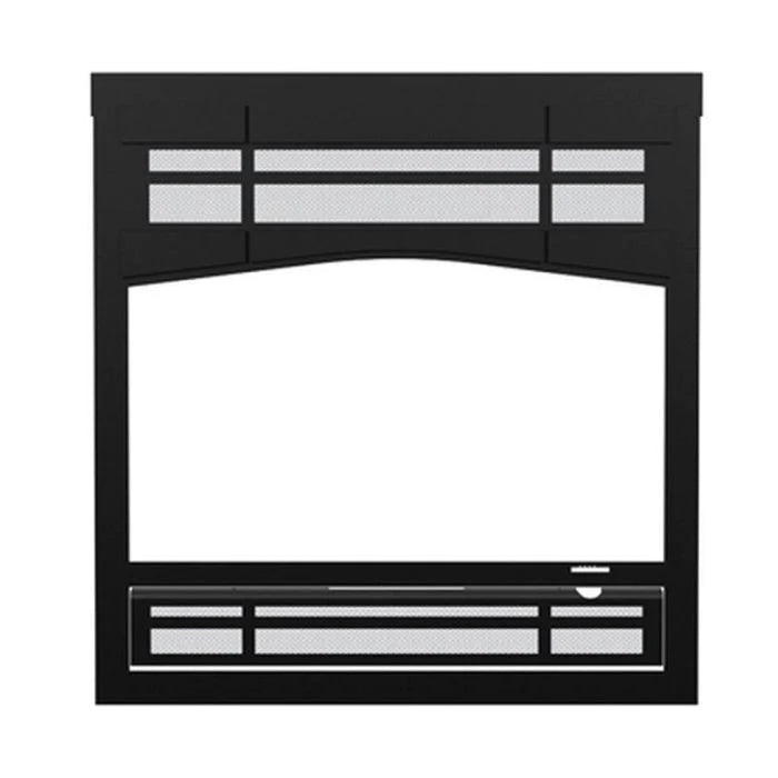 Osburn OA10252 Metallic Black Prairie Style Faceplate for Stratford II Wood Fireplace