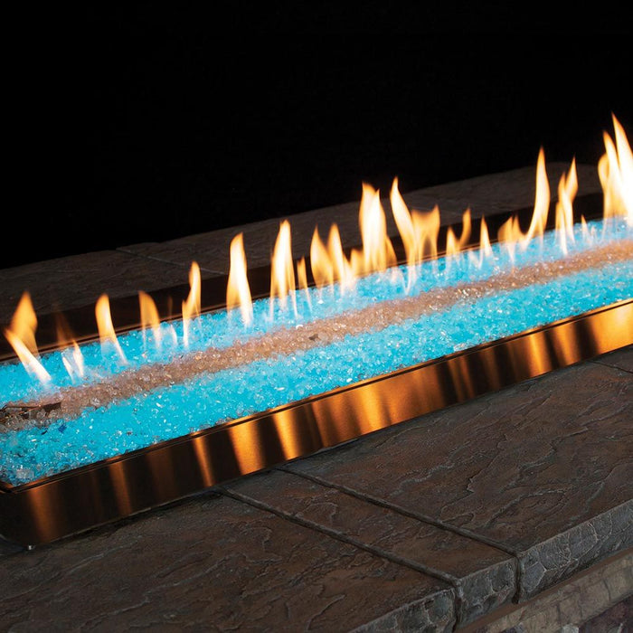 Empire Carol Rose 60-Inch Linear Multicolor Led Lighting Gas Fire Pit