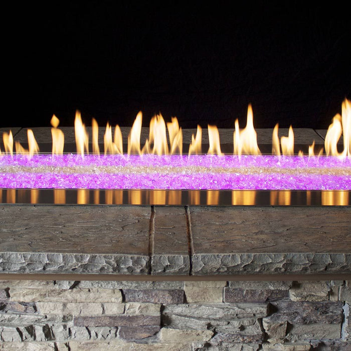 Empire Carol Rose 48-Inch Linear Multicolor Led Lighting Gas Fire Pit