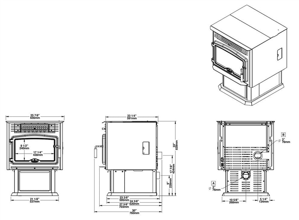 Osburn 2500 EPA Pellet Stove