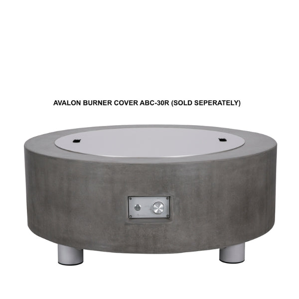 Pyromania Fire Avalon Round 42-Inch Concrete Fire Pit