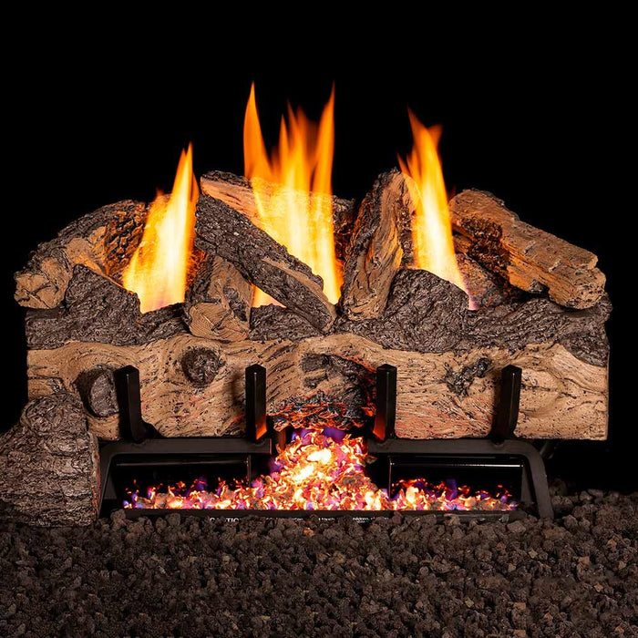 Real Fyre Charred Gnarled Split Vent-Free G10 Series Gas Log Set