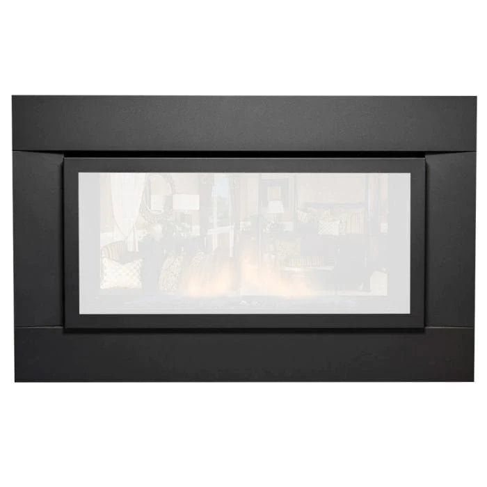 Sierra Flame ABBOT-30-BLK-28 40x28-Inch Black 3-Sided Surround for Abbot 30-Inch Gas Fireplace Insert