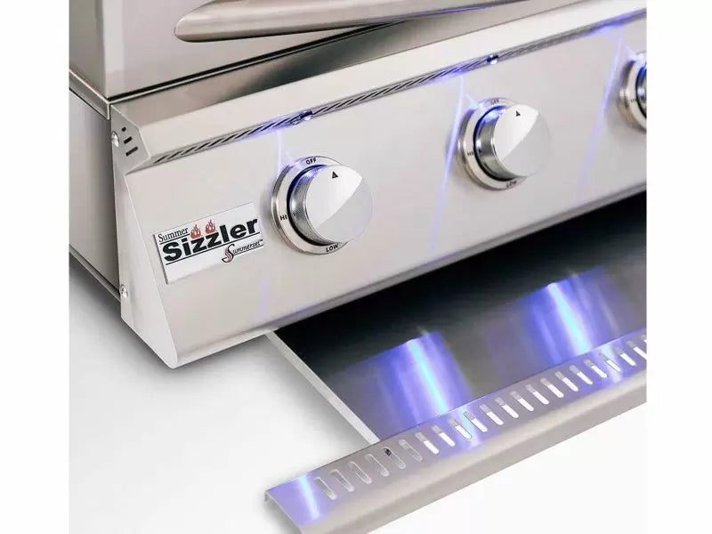 Summerset 32" Sizzler PRO 4-Burner Freestanding Grill - CART-SIZ32-DC + SIZPRO32