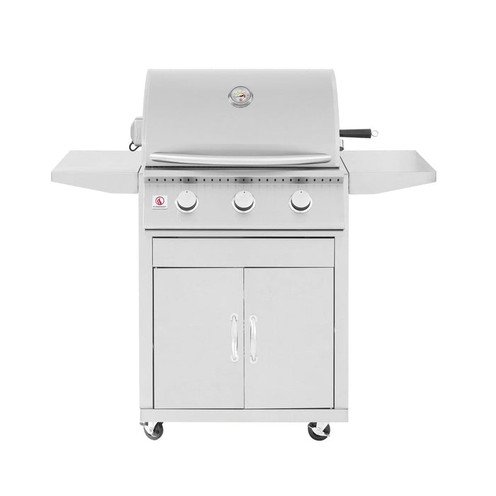 Summerset 26" Sizzler 3-Burner Freestanding Grill - CART-SIZ26 + SIZ26