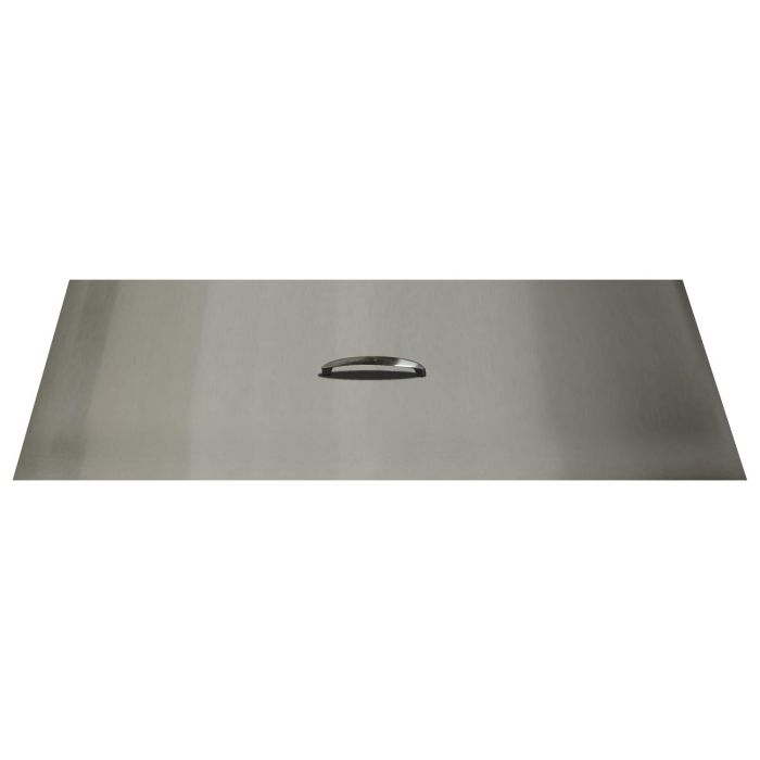 The Outdoor Plus Pismo Rectangular Stainless Steel Lid with Stainless Steel Handle