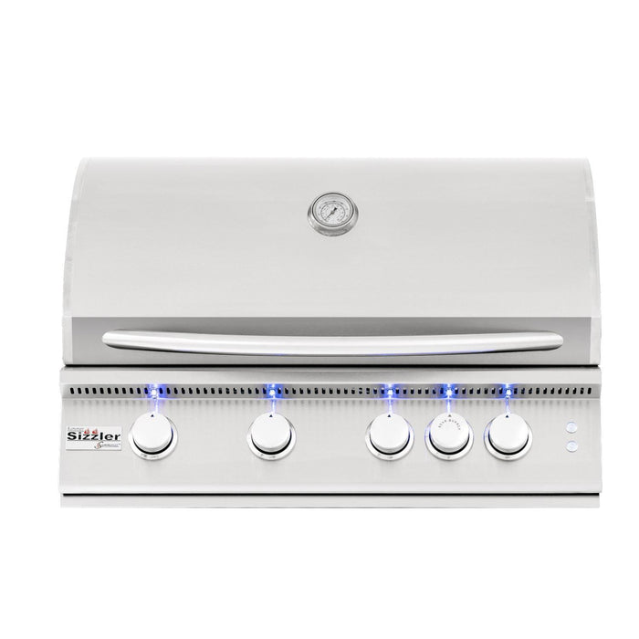 Summerset Sizzler Pro 32-Inch 4-Burner Built-In Grill With Rear Infrared Burner - SIZPRO32