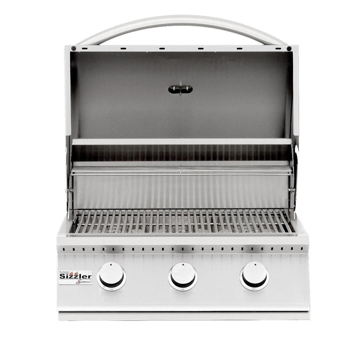 Summerset Sizzler 26-Inch 3-Burner Built-In Gas Grill with Rear Infrared Burner - SIZ26