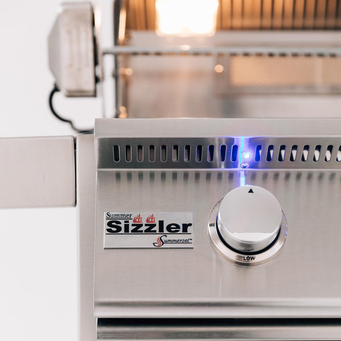 Summerset Sizzler Pro 32-Inch 4-Burner Built-In Grill With Rear Infrared Burner - SIZPRO32