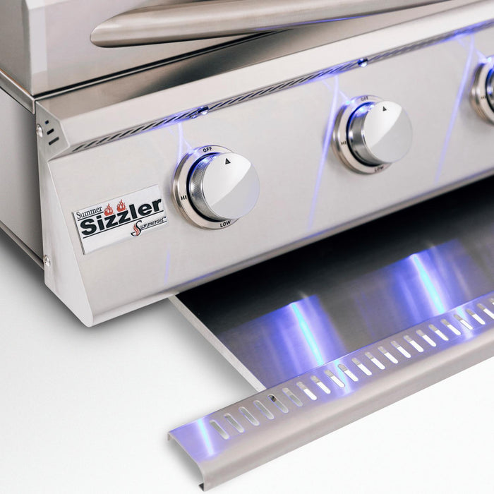 Summerset Sizzler Pro 32-Inch 4-Burner Built-In Grill With Rear Infrared Burner - SIZPRO32