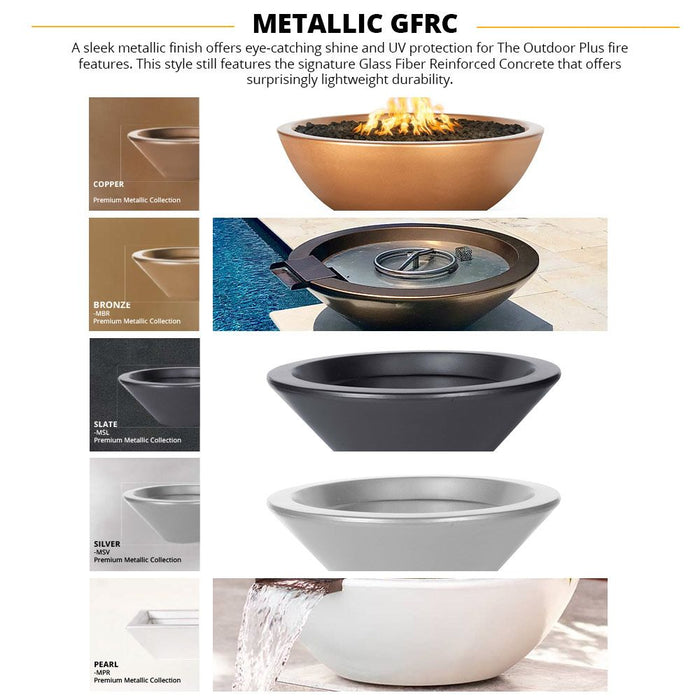 The Outdoor Plus Regal GFRC Concrete Fire Pit