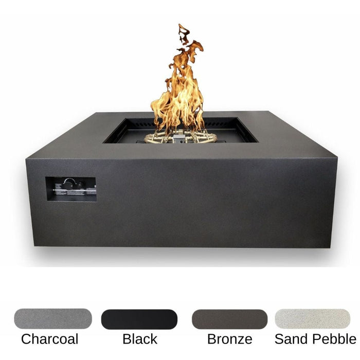 Warming Trends AON 40-inch Powder-Coated Square Fire Pit Table