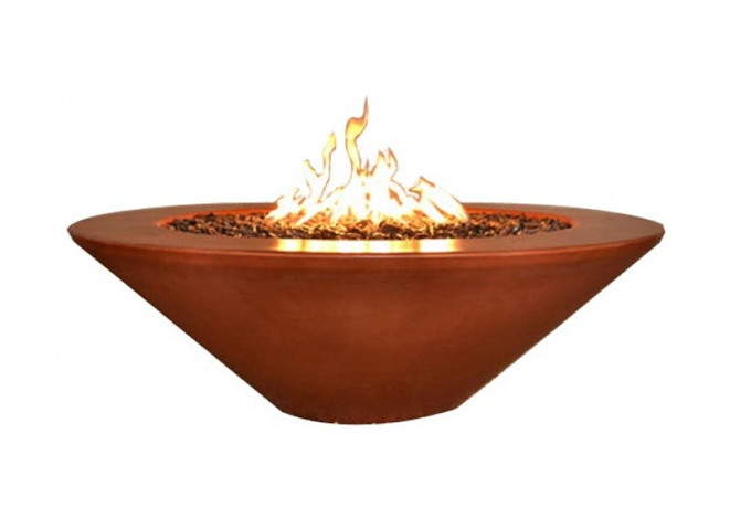 Geo Round "Essex" Fire Pit with Electronic Ignition - Free Cover ✓ [Fire by Design]