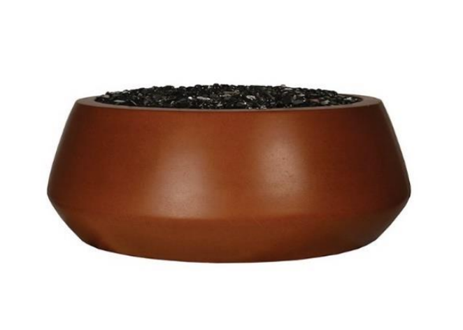 Round Belize Fire Bowl with Electronic Ignition - Free Cover ✓ [Fire by Design]